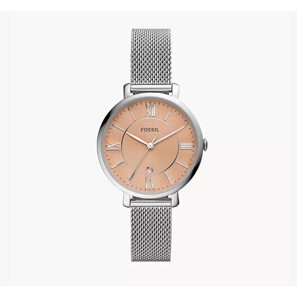 Fossil ES5089 Jacqueline Three-Hand Date Stainless Steel Mesh Watch main image 5